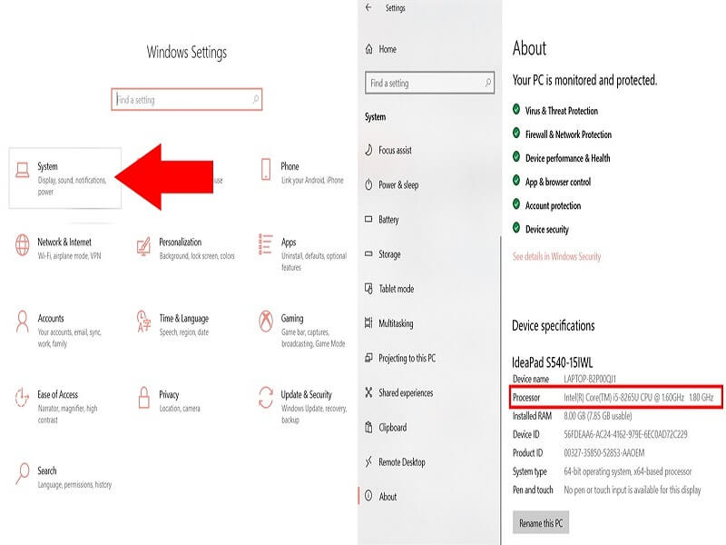 FIFA Online 4 bao nhiêu GB? Cấu hình chơi FIFA Online 4 17 Kiểm tra CPU