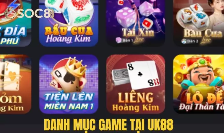 UK88 - Thỏa Thích Niềm Đam Mê Cá Cược Tại Sân Chơi 3 Hệ thống game đồ sộ tại nền tảng nhà cái